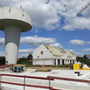 Foto van de werf van de sociale woningen in Ranst.