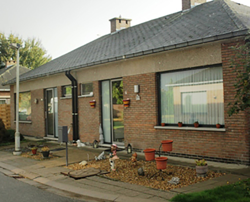 Foto van woningen aan de Leistraat in Duffel.