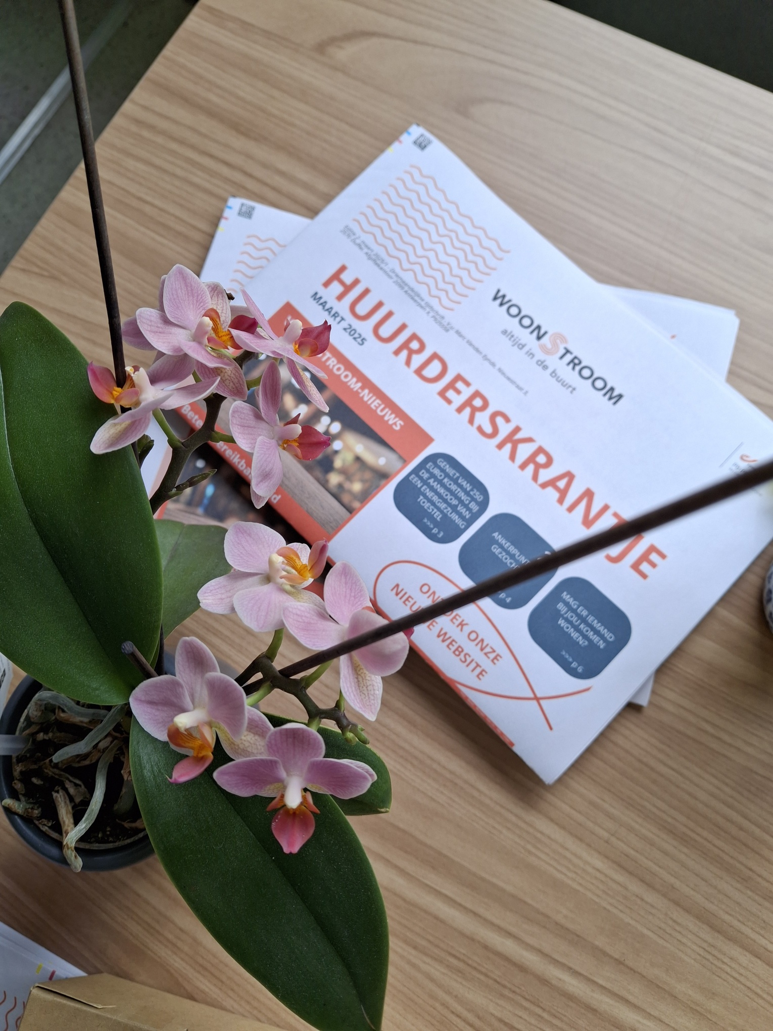 Foto van het Huurderskrantje, editie maart 2025.