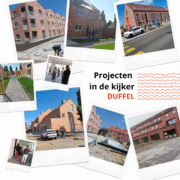 Afbeelding met enkele projecten in de kijker in Duffel.