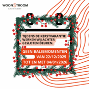 Tijdens de kerstvakantie werken we achter gesloten schermen.