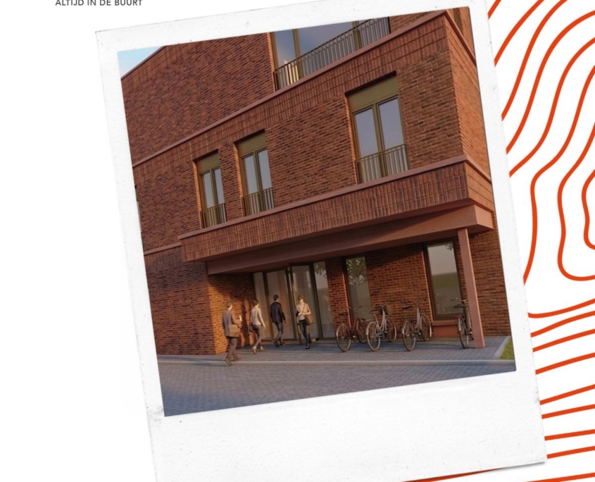 3D beeld nieuw gebouw